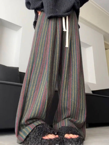 Stripes Wide Leg Trousers