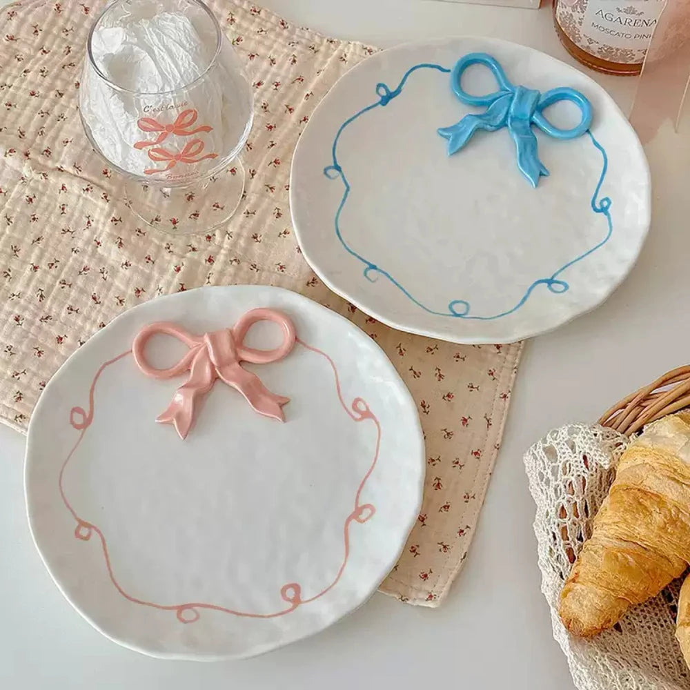 Porcelain Bowknot Plate