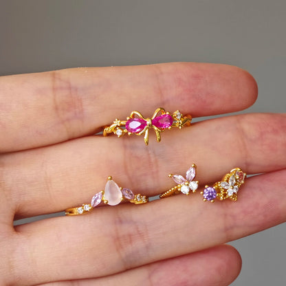 Pink Bowkot Ring