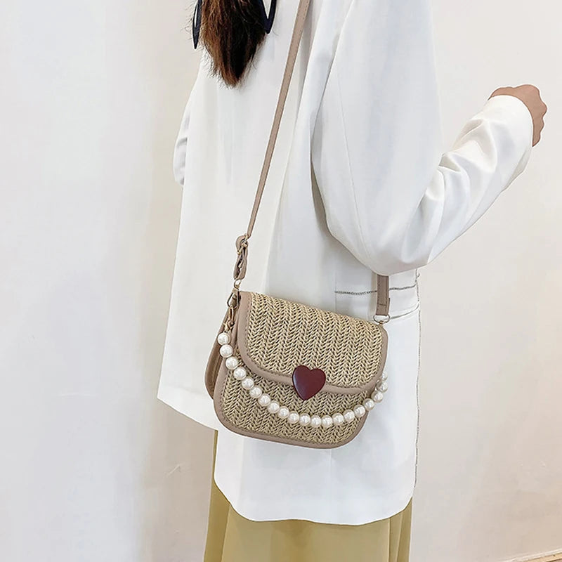 Straw Crossbody Bag