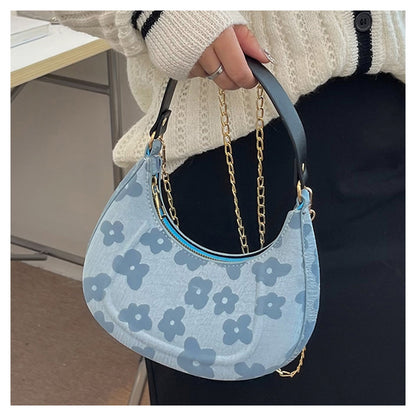 Crescent Daisy Shoulder Bag