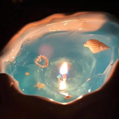 Handmade Seashell Candle