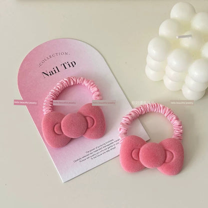 Plush Bows Hair Tie