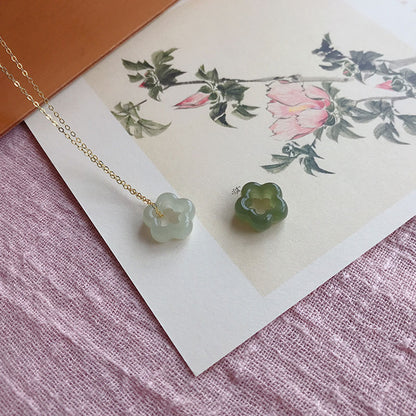 Plum Blossom Jade Necklace