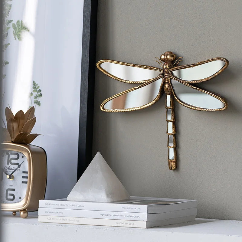 Retro Butterfly &amp; Dragonfly Wall Mirror