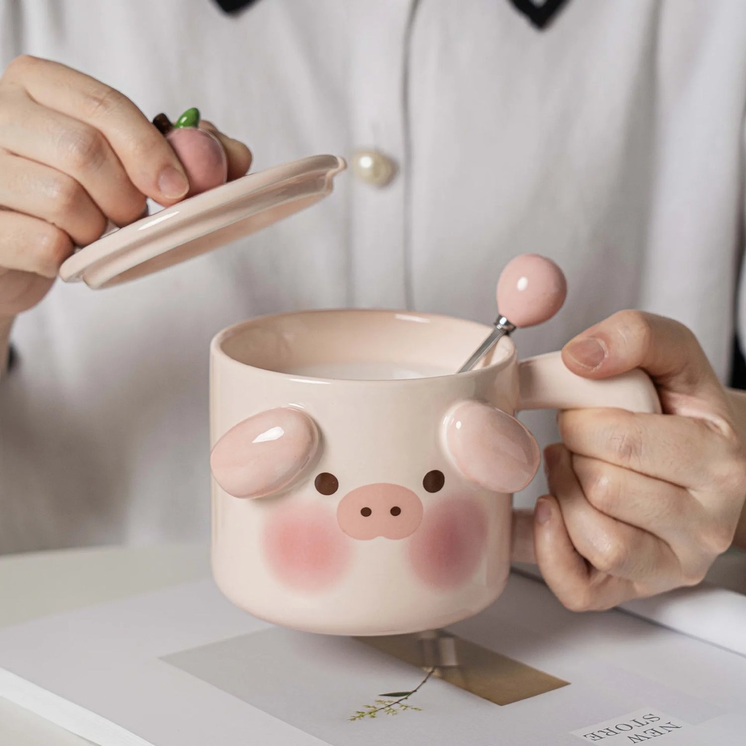 Puppy and Pig Mugs