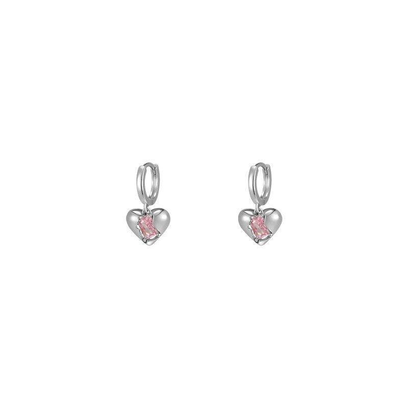 Y2K Pink Rhinestone Earrings