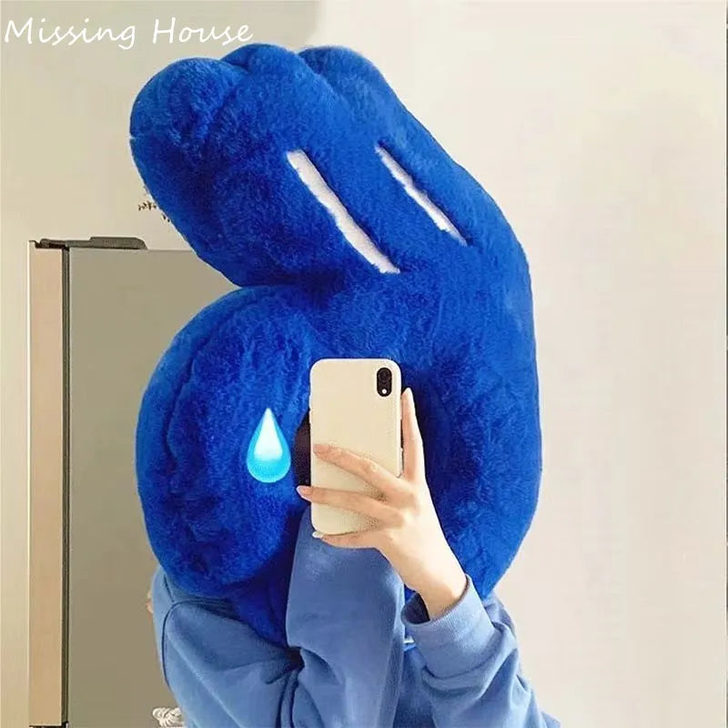 2Pcs Blue OK Hand Shape Pillow