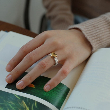 Golden Heart Ring