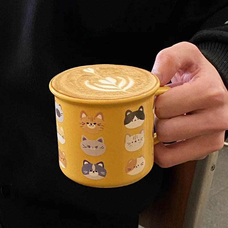 Cats Orange Mug