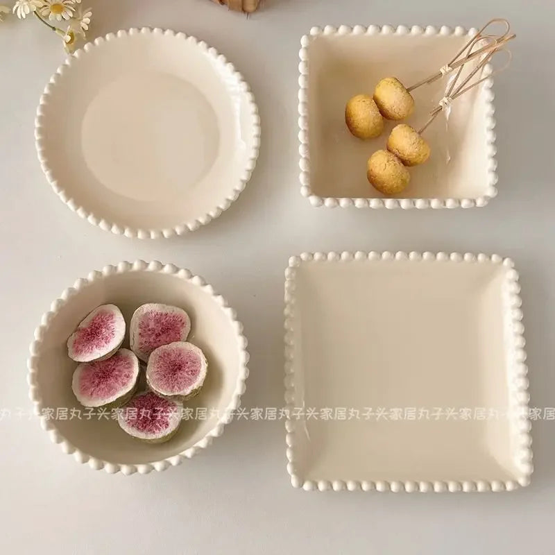 Creamy Ceramic Plates