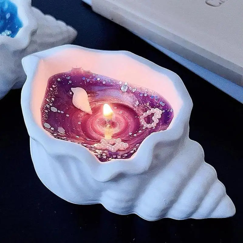 Handmade Seashell Candle