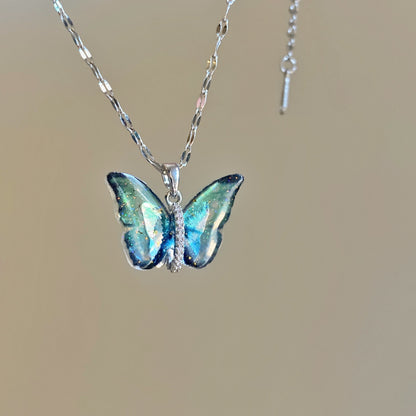 Galaxy Butterfly Necklace