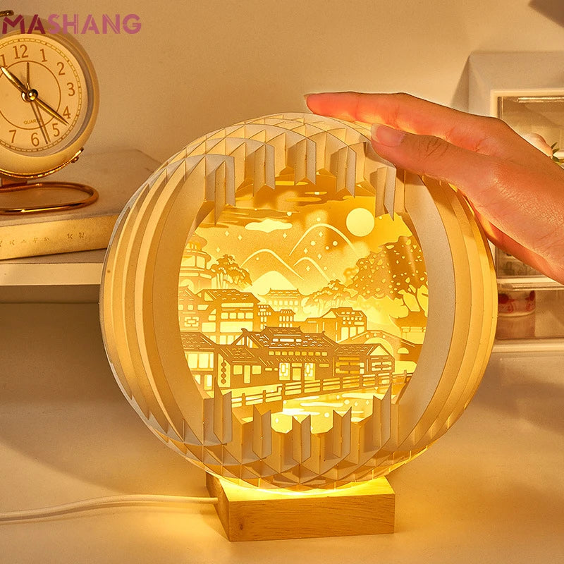 LED Paper Carving Lamp