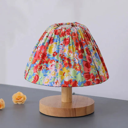 Floral  Wood Lamp