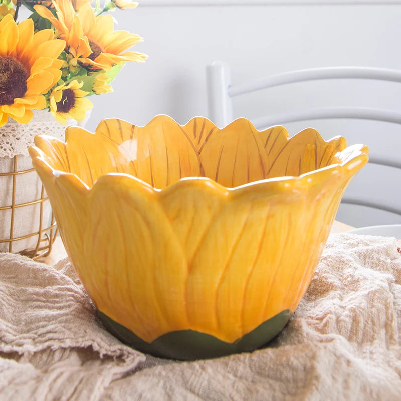 Ceramic Sunflower Bowl