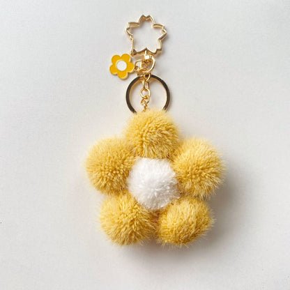 Flower Plush Keychain