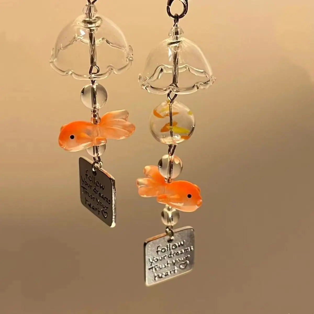 Goldfish Wind Chime Keychain