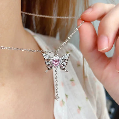 Crystal Butterfly Necklace