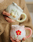 Hand-Painted Garden Ceramic Mug