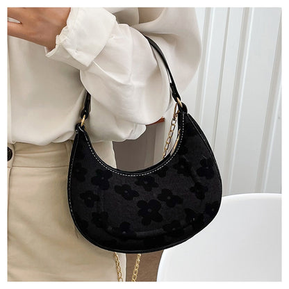 Crescent Daisy Shoulder Bag