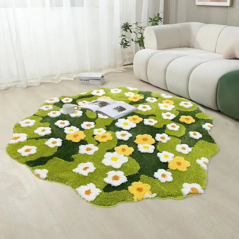 Garden Bloom Plush Carpet