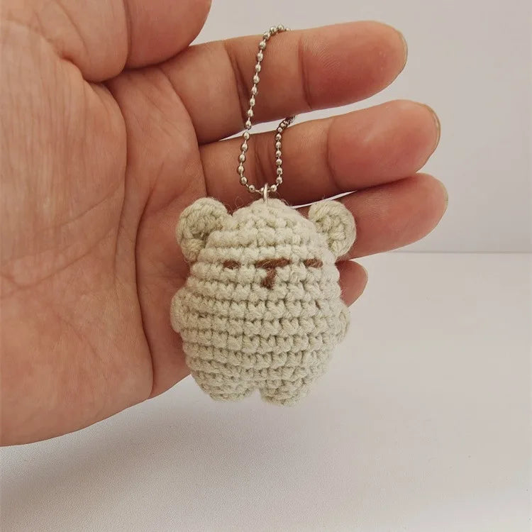 Handmade Bear Knitted Keychain