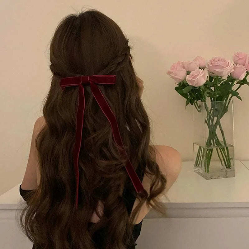 Velvet Bowknot Hair Tie