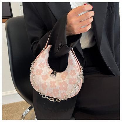 Crescent Daisy Shoulder Bag