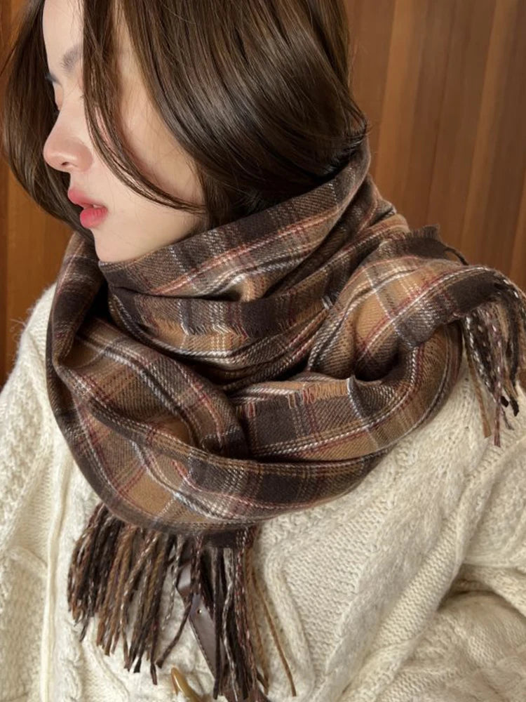 Vintage Plaid Scarf