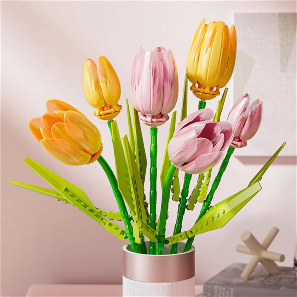 Tulip Flower Building Blocks