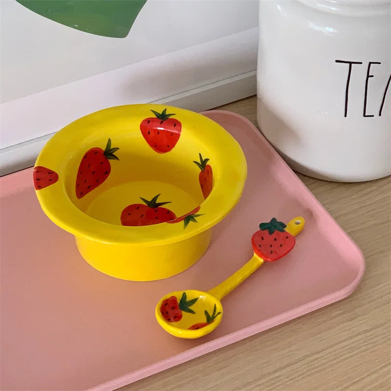 Strawberry Ceramic Bowls