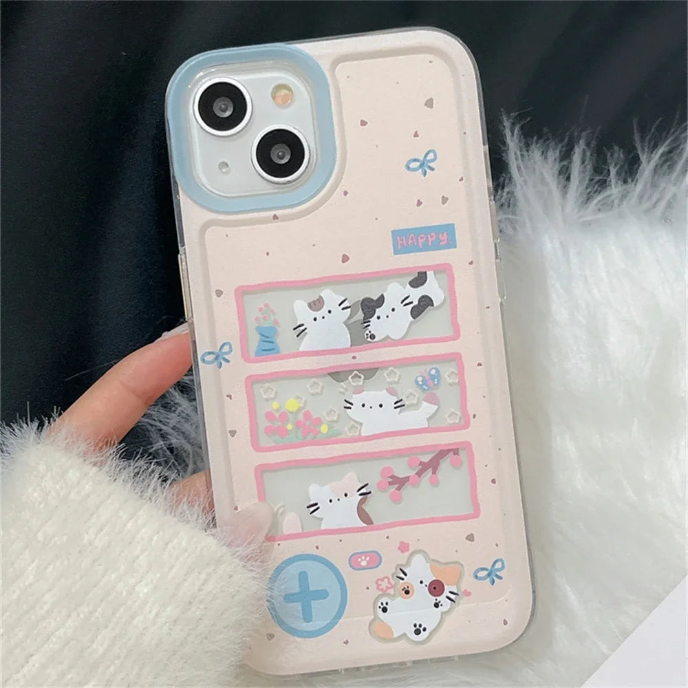 Pink Happy Cat Phone Case