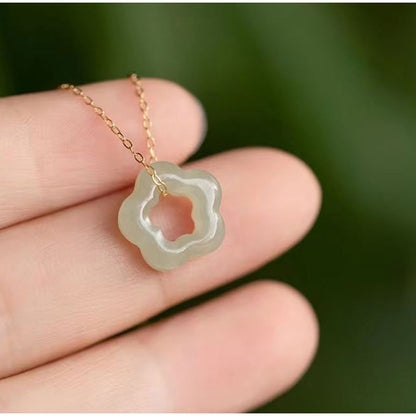 Plum Blossom Jade Necklace