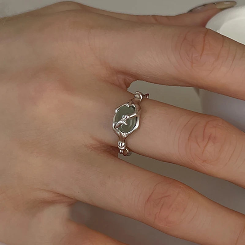 Silver Stone Ring