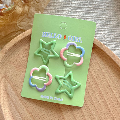 4Pcs Stars &amp; Flower Hairpins