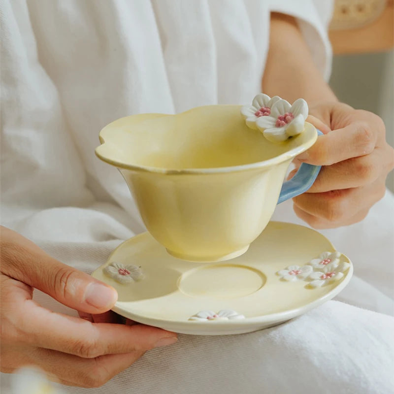 Botanical Ceramic Cup