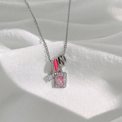 Pink Gem Necklace