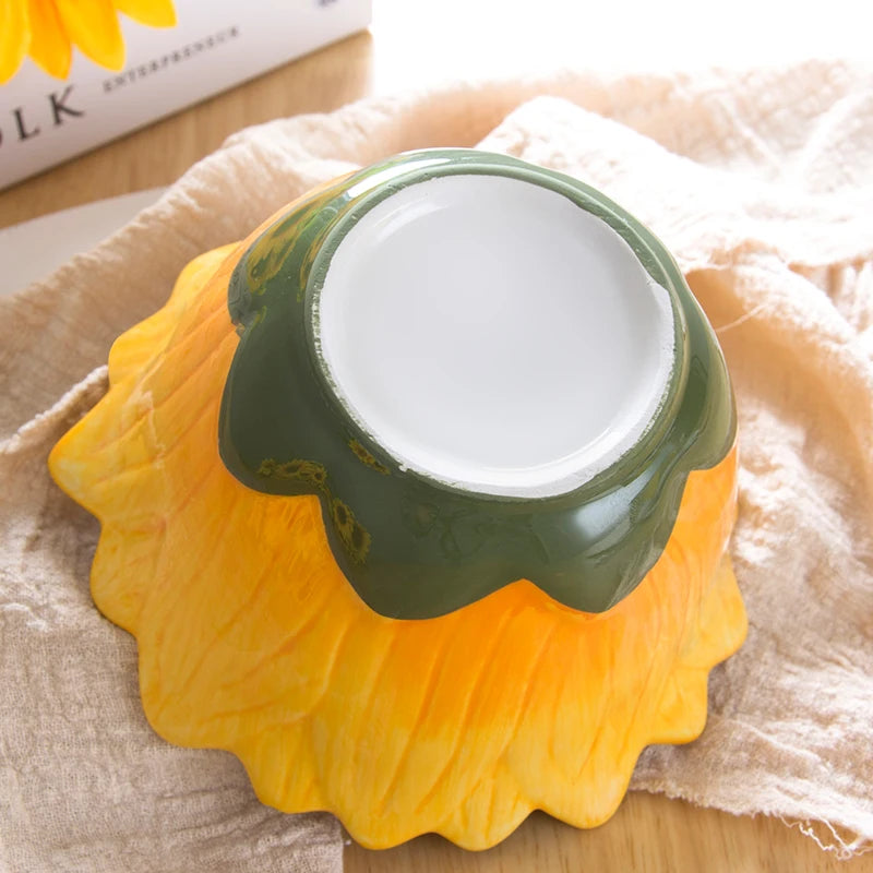 Ceramic Sunflower Bowl