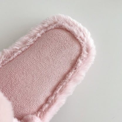 Plush Flower Slippers