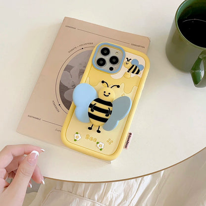 Busy Bee with Fold Wing iPhone Case