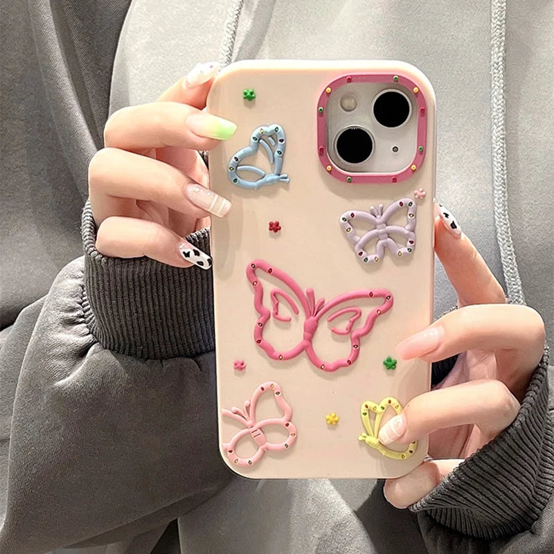 Pink Butterfly Phonecase