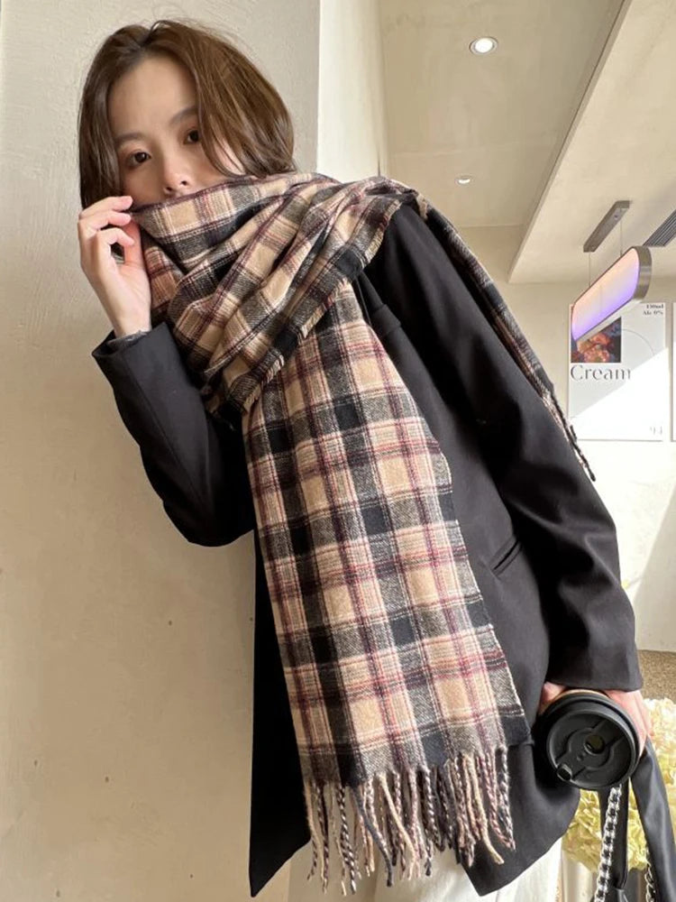 Vintage Plaid Scarf