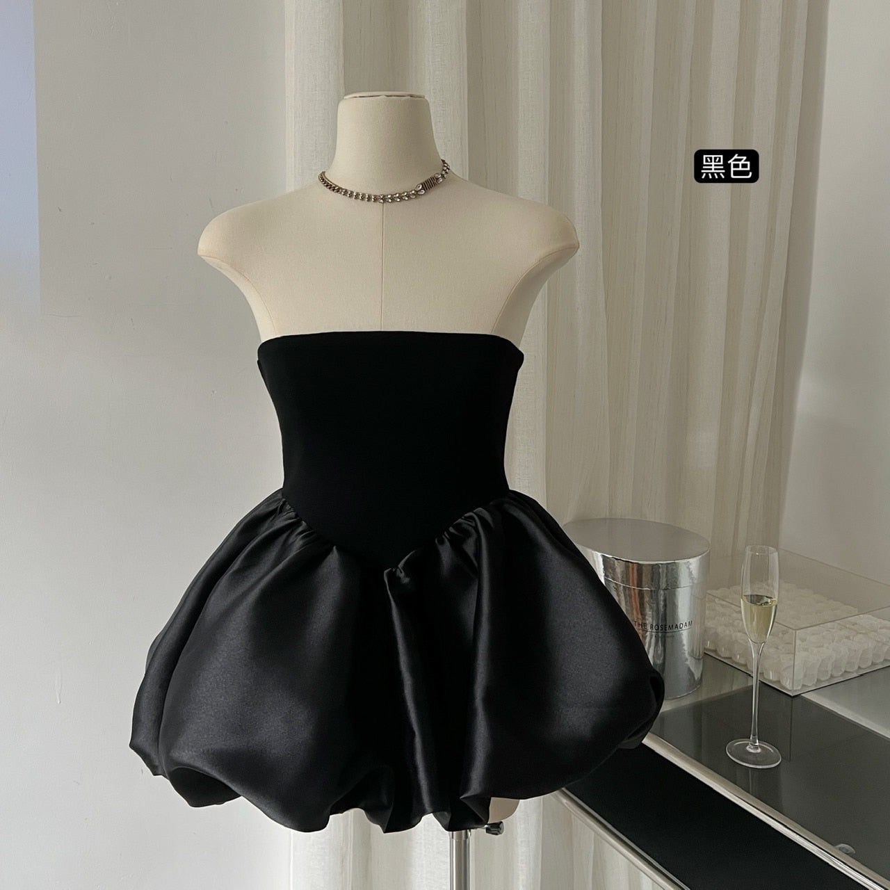 Elegant Strapless Mini Dress