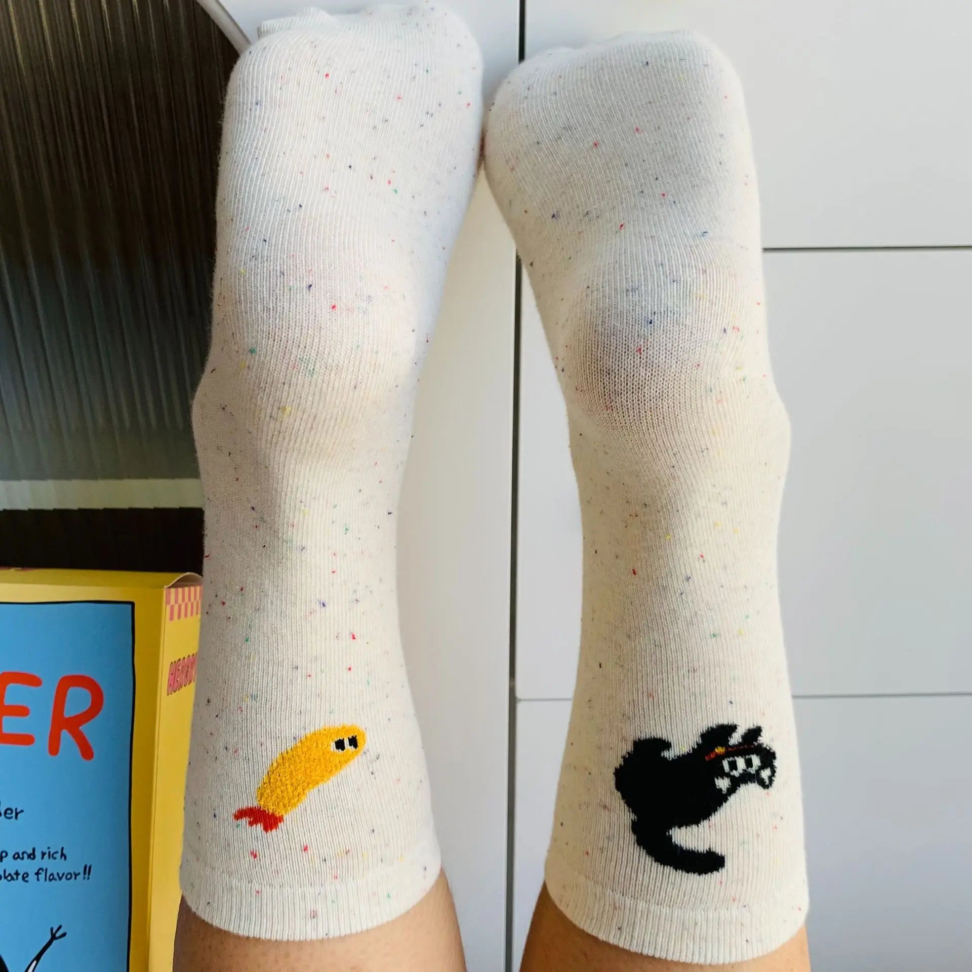 Cat Fish Cotton Socks