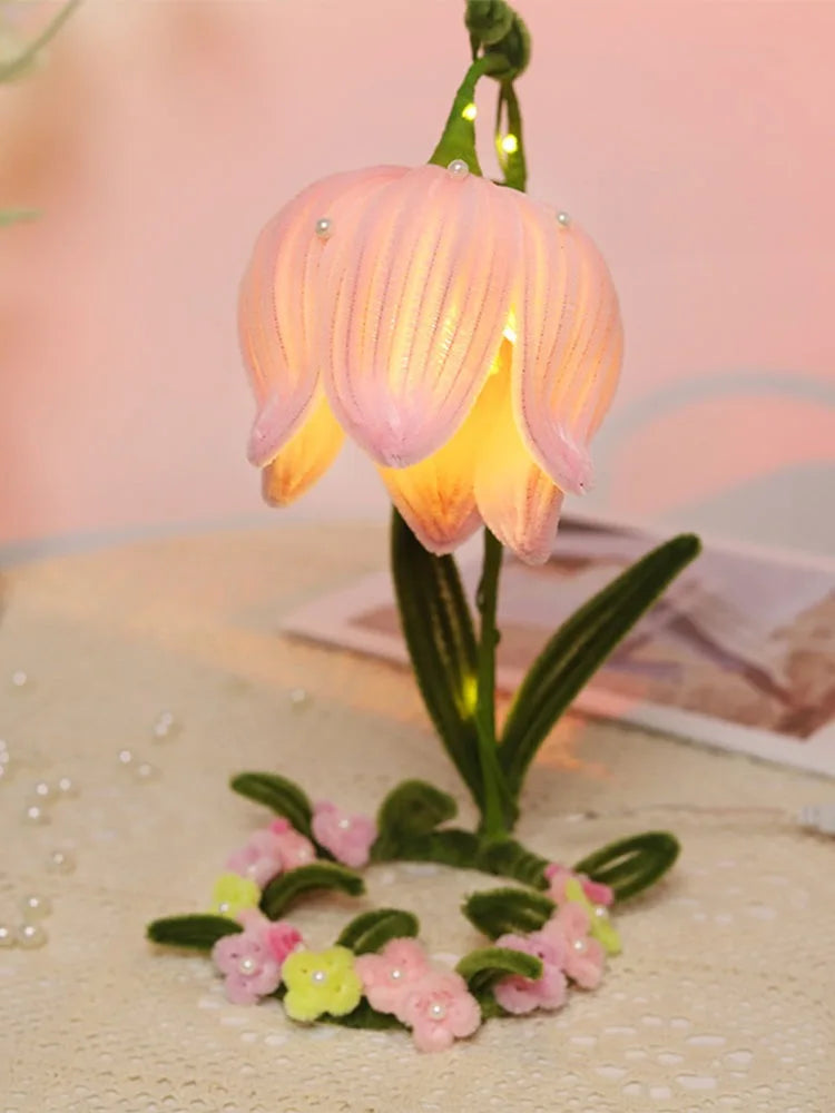 DIY Lily Of The Valley Table Lamp