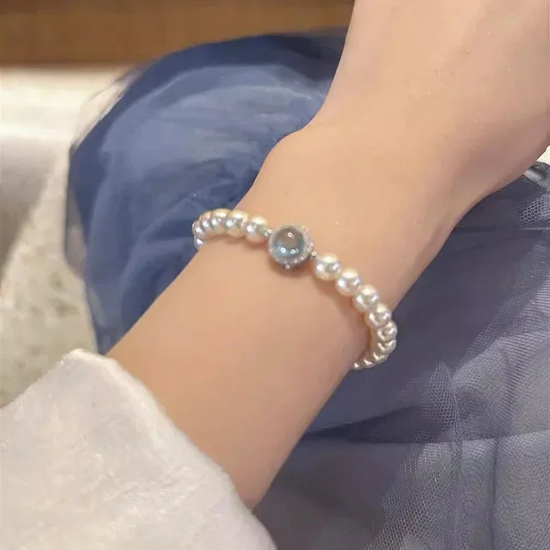 The Classic Blue Pearl Bracelet