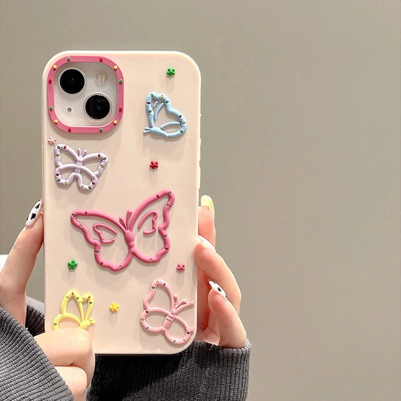 Pink Butterfly Phonecase