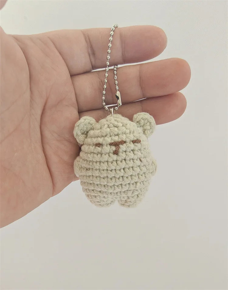 Handmade Bear Knitted Keychain