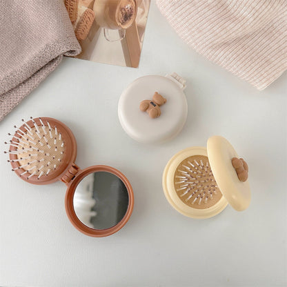 Mini Bear Foldable Hair Brush